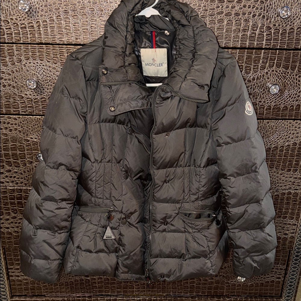 Moncler Kids Charcoal Puffer Jacket